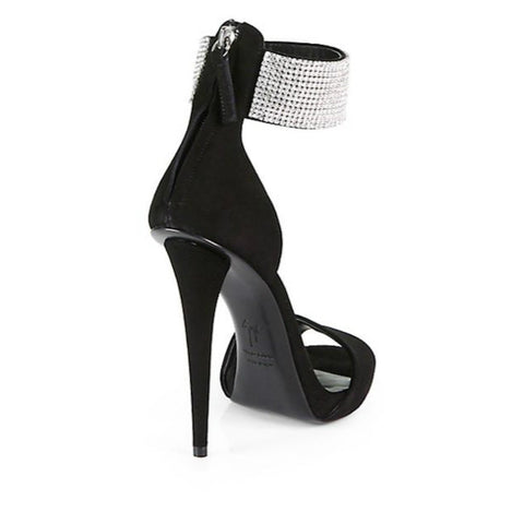 Giuseppe Zanotti - Swarovski Crystal & Suede Sandals - Shark Tank Taiwan 