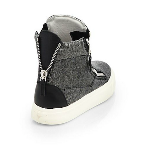 Giuseppe Zanotti - Snakeskin-Embossed Leather High-Top Sneakers - Shark Tank Taiwan 