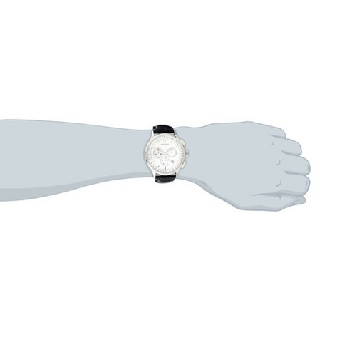 Movado - Men's 0606575 Circa Black Crocodile-Embossed Leather Strap Watch - Shark Tank Taiwan 