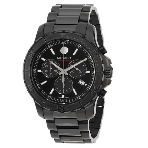 Movado - Series 800 Chronograph Black PVD Stainless Steel Mens Watch 2600119