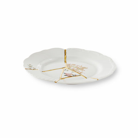 SELETTI<BR/>金色裂紋造型餐盤