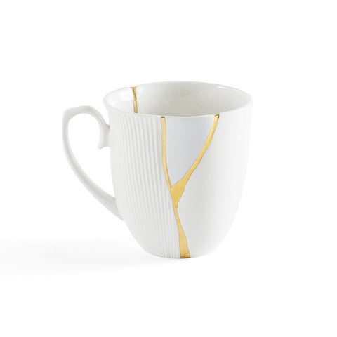 SELETTI<BR/>金色裂紋造型馬克杯