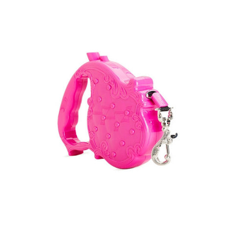 Chrome Bones - Luxtrac Noir Classic Retractable Leash / Pink - Shark Tank Taiwan 