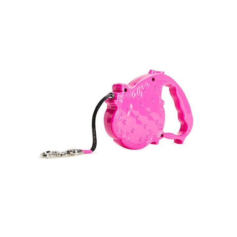 Chrome Bones - Luxtrac Noir Classic Retractable Leash / Pink - Shark Tank Taiwan 