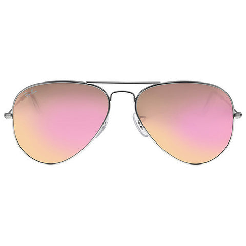 RAY BAN -  Aviator Silver-tone Frame Brown Gradient Lenses Sunglasses
