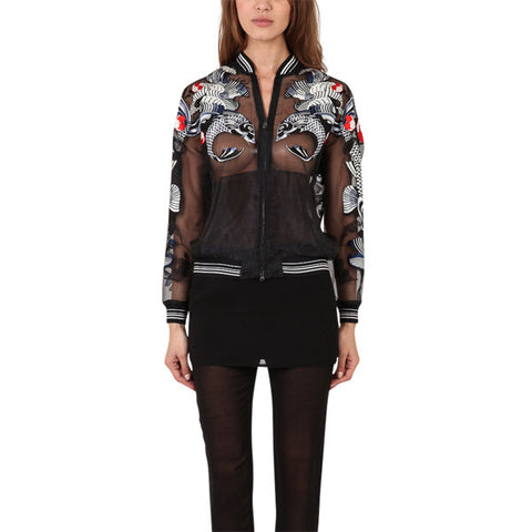 Tattoo Embroidered Organza Jacket<br/>紋身繡紗外套 - Shark Tank Taiwan 