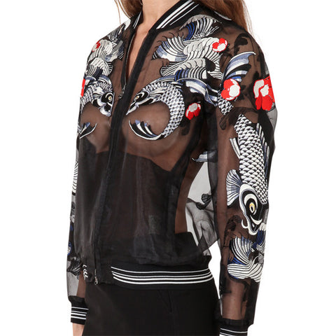 Tattoo Embroidered Organza Jacket<br/>紋身繡紗外套 - Shark Tank Taiwan 