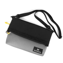 MARMANSK Lovozero<br/>超薄輕便摺疊隨身側背包 - Black & Grey