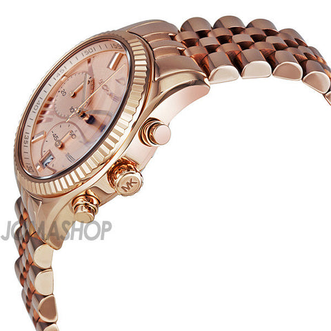Michael Kors - Lexington Chronograph Rose Gold PVD Ladies Watch MK5569 (41% off) - Shark Tank Taiwan 