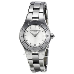 Baume and Mercier - Linea Mother of Pearl Stainless Steel Ladies Watch MOA10071 (70% off) - Shark Tank Taiwan 