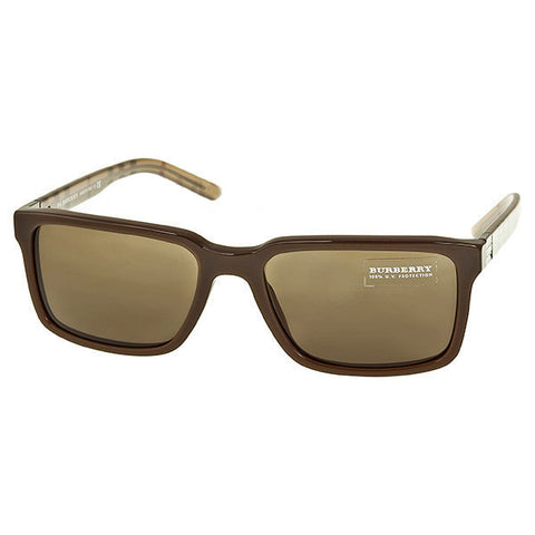Burberry - Square Brown Acetate Sunglasses 0BE4097-55-323773 (32% off)