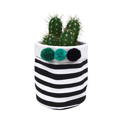 MARA MEA<BR/>多功能收納小籃 - 絨球條紋款