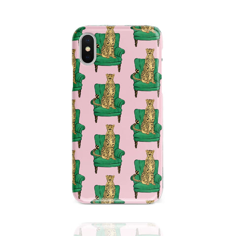 COCONUT LANE Cheetah Chair Phone Case<BR/>獵豹沙發椅手機殼