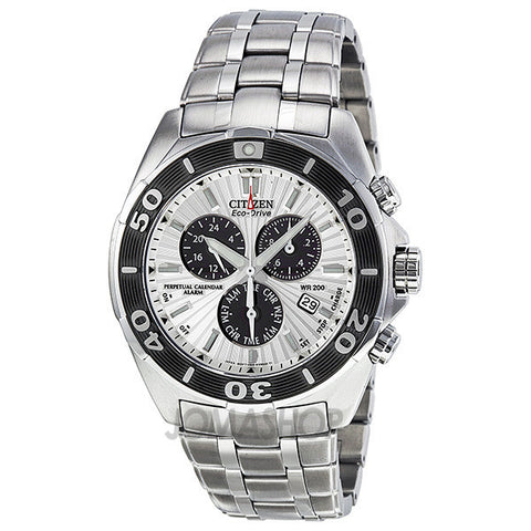 Citizen - Signature Chronograph Eco-Drive Silver Dial Stainless Steel Mens Watch BL5440-58A (44% off) - Shark Tank Taiwan 