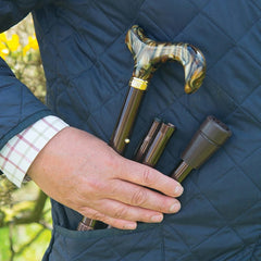 CLASSIC CANES 4619A<br/>白色大理石手柄可摺疊手杖 (72-82cm)