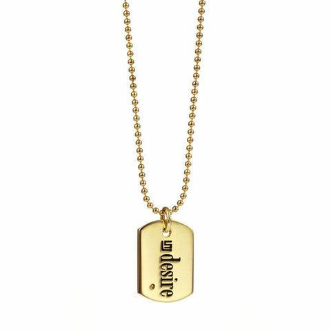 Dog Tag - Necklace - Desire
