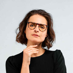 NOOZ<br/>抗藍光輕薄時尚造型平光閱讀眼鏡 - 矩形 (共8色)