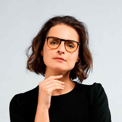 NOOZ<br/>抗藍光輕薄時尚造型平光閱讀眼鏡 - 矩形 (共8色)