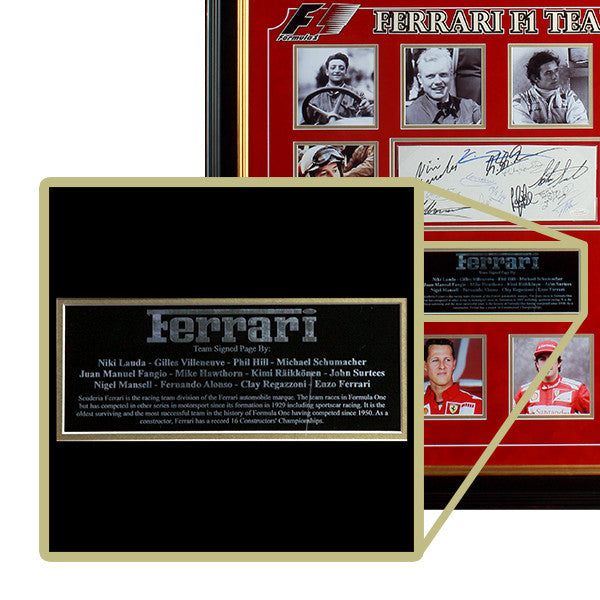 Ferrari Team Signatures法拉利車隊親筆簽名 – Shark Tank Taiwan 歐美時尚生活網