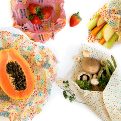 ECO FOOD WRAP<br/>蜂蠟環保保鮮布 - 四入進階組 (共5款)