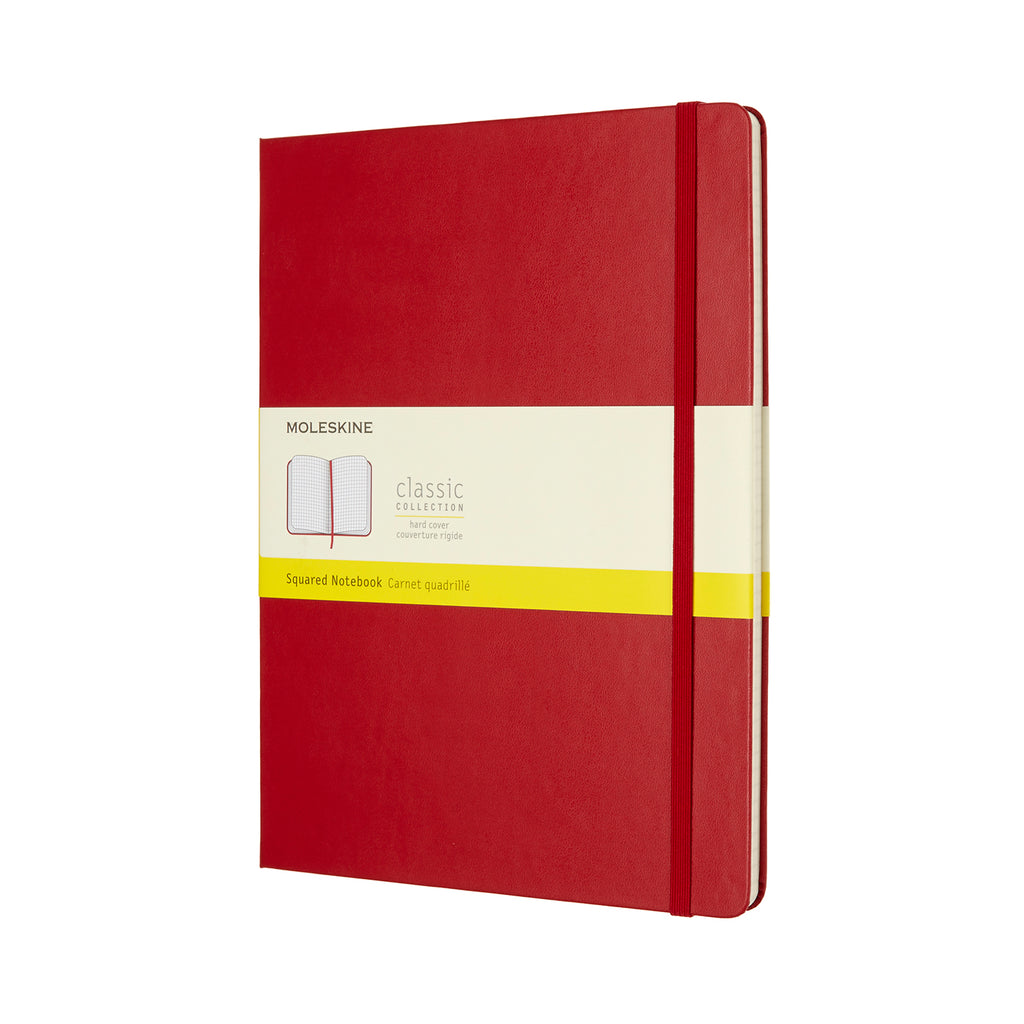 MOLESKINE<br/>經典紅色硬殼筆記本 (XL型) - 方格