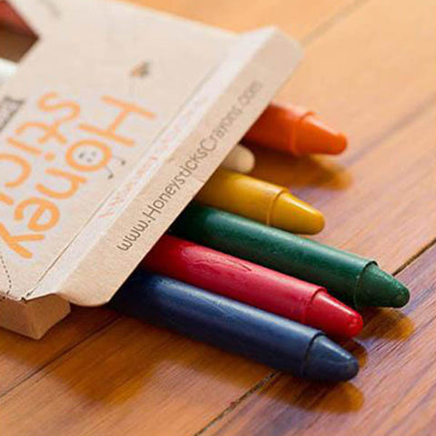 HONEYSTICKS Crayons<br/>純天然蜂蠟無毒蠟筆 - 學童適用 細長款 (共8色)