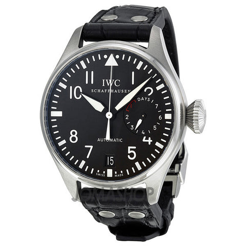 IWC - Big Pilot Black Dial Leather Mens Watch IW500901 (25%) - Shark Tank Taiwan 