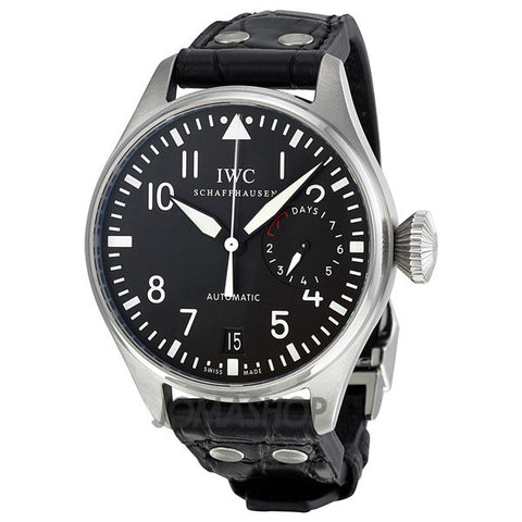 IWC - Big Pilot Black Dial Leather Mens Watch IW500901 (25%)