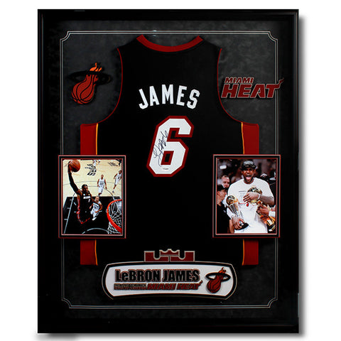 NBA LeBron James Autographed Jersey - Heat<br/>勒布朗·詹姆斯熱火隊簽名球衣