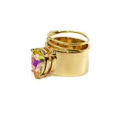 Lightening Bug - Ring - Gold with Lemon - Shark Tank Taiwan 