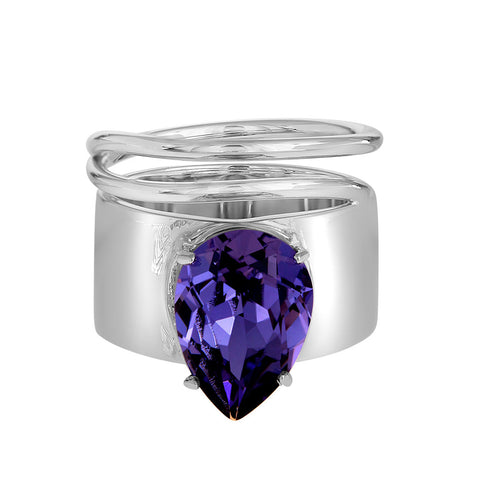 Lightening Bug - Ring - Silver with Tanzanite