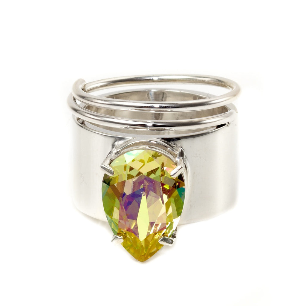 Lightening Bug - Ring - Silver with Lemon - Shark Tank Taiwan 