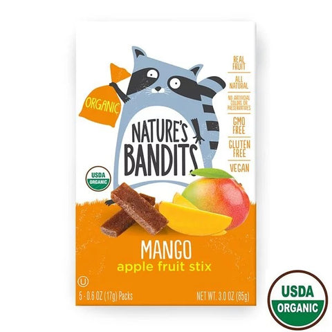 NATURE'S BANDITS<BR/>有機水果條 - 芒果風味 (5包/盒)