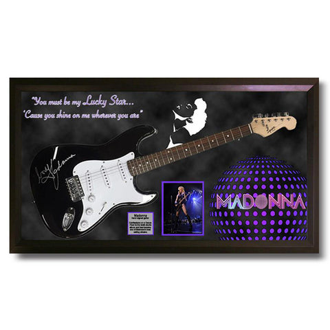 Madonna Autographed Guitar<br/>瑪丹娜親筆簽名電吉他