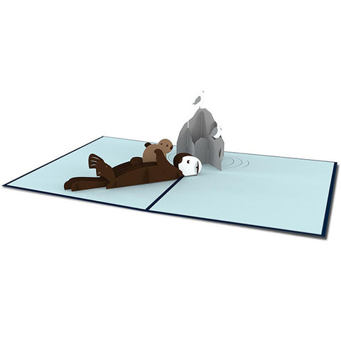 LOVEPOP Otter Mom 3D card<br>萬用卡片－水獺