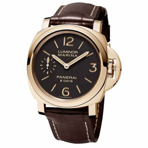 Panerai - Luminor Marina Brown Dial 18kt Rose Gold Mens Watch PAM00511 (22% off)