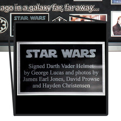 Star Wars Autographed Darth Vedor Helmet + Autographed Photos<br/> 星際大戰黑武士面具＋演員＋導演＋喬治路卡斯 簽名 - Shark Tank Taiwan 