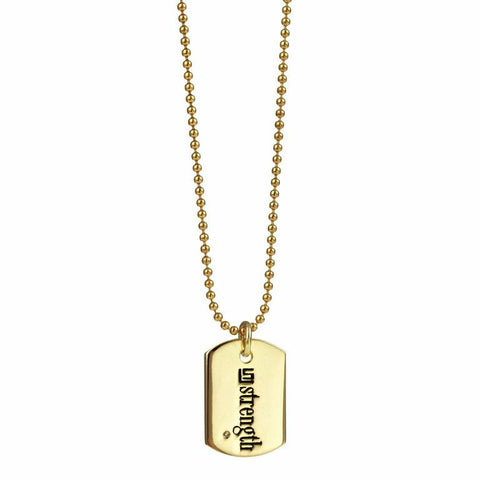 Dog Tag - Necklace - Strength