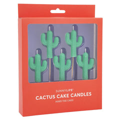 SUNNYLIFE Cactus Cake Candles<br/>仙人掌蛋糕蠟燭組 (共5入)