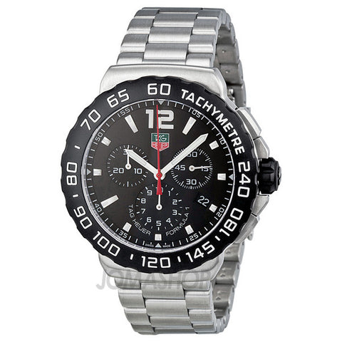 Tag Heuer - Formula 1 Chronograph Black Dial Stainless Steel Mens Watch CAU1110.BA0858 (36% off)