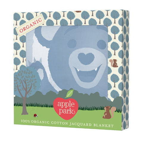 APPLE PARK Organic Cotton Muslin Swaddle Blanket - Bunny<BR/>有機棉透氣輕量毯 - 小熊